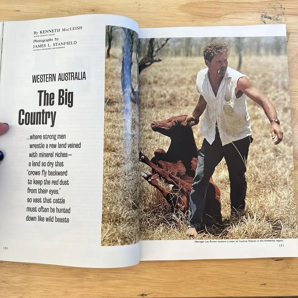 Vtg National Geographic February 1975 Magazine Australia Brazil Indian Baltimore